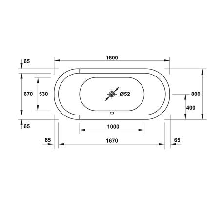Bồn tắm độc lập Starck 588.45.613